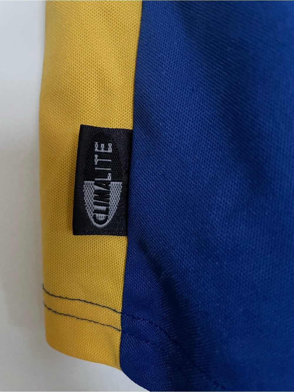 adidas Climalite Men’s S Royal Blue Athletic Shorts with Yellow Panels - Picture 3 of 3